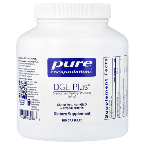 Pure Encapsulations, DGL Plus®, 180 капсул