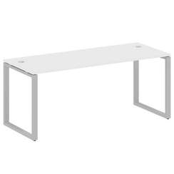 Metal System Стол письменный на О-образном м/к БО.СП-5 Белый/Металл Серый 1800*720*750