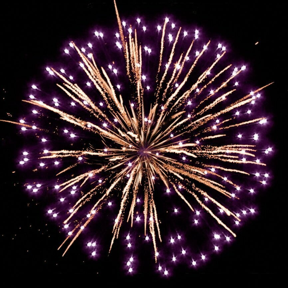 Салют, Фейерверк РС6360 Мороз и Ко (0,8" х 19 залпов) яркий, красочный салют. Высота до 25метров.