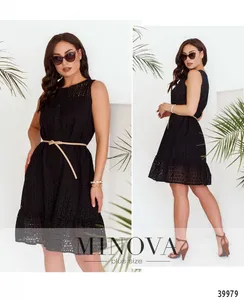 Платье 3146B-черный Minova