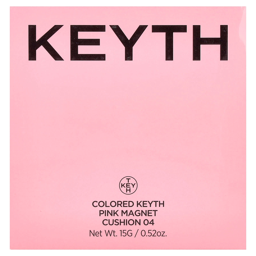 KEYTH, розовая кушон, магнитная кушон, оттенок 04 нейтрально-бежевый, 15 г (0,52 унции)