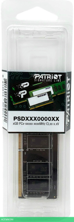 Оперативная память Patriot Signature Line 8GB DDR4 SODIMM PC4-25600 (PSD48G320081S)