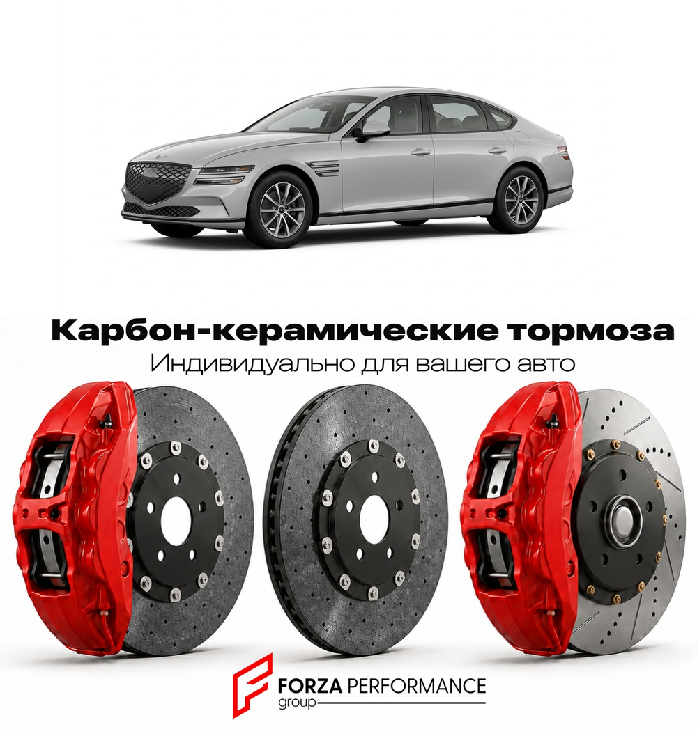 Карбон-керамическая тормозная система для Genesis Electrified G80 I 2022-2026 Генезис