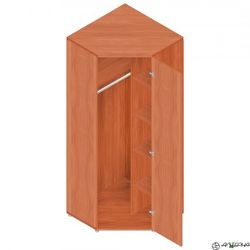 Шкаф для одежды угловой Р.Ш-10 (венге/дуб), ЛДСП, Альтерна