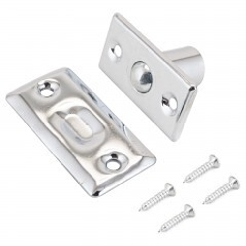 Фиксатор дверной СТАНДАРТ 588 CP  с шариком хром ЕВРОПАКЕТ  /12591