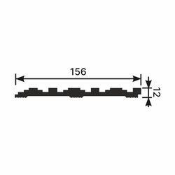 Стеновая панель Ecopolymer, 280x15,6 см