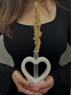 Ваза Сердце с колбой