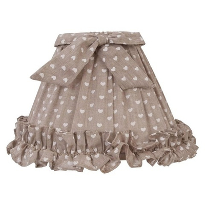 Абажур "Сердечки" Ø 22x14 см / E27 Хлопок