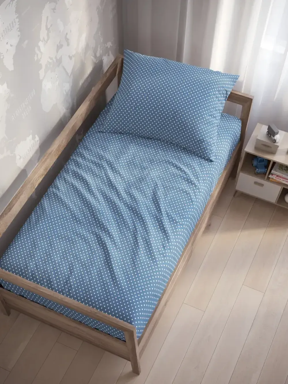 Наволочка комплект 2шт бязь Сказка "Пшено" 40x60 см на молнии