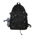 BESSIO Nylon Backpack Regular Men"s Gray/Black