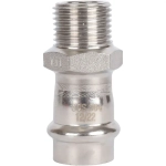 ROMMER Переходник с НР 18x1/2" из нержавеющей стали прессовой