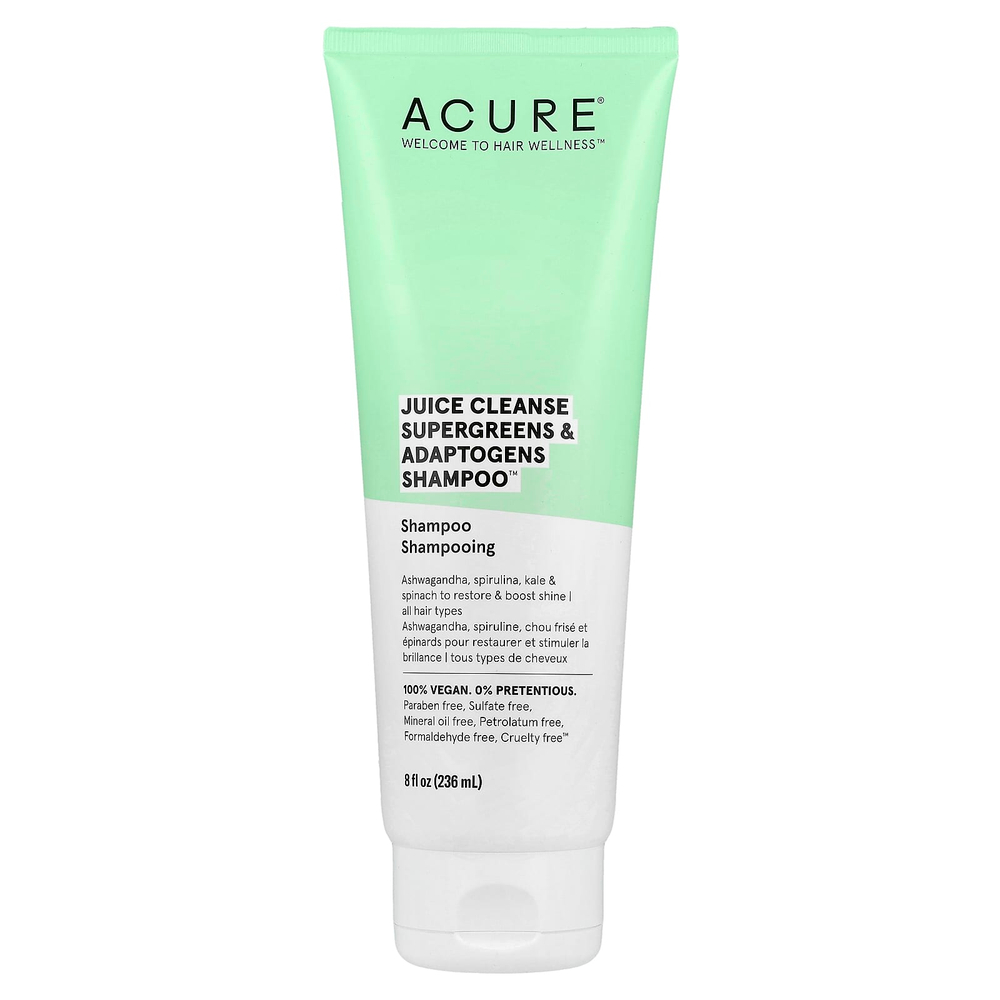 ACURE, Шампунь Juice Cleanse Supergreens & Adaptogens, 8 жидких унций (236,5 мл)