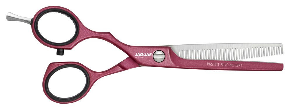 Ножницы филировочные Jaguar White Line Pastell Plus Offset Berry 40 Left 5.25" для левши