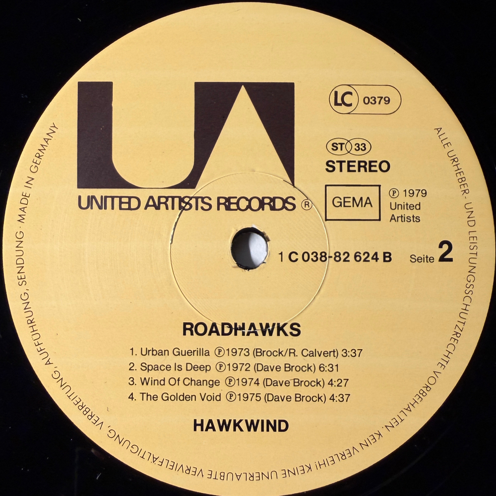 Hawkwind ‎– Roadhawks (Германия 1980г.)