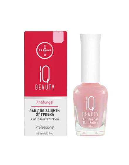 IQ Beauty Antifung Лак для защиты от грибка с активатором роста и тербинафином 01, 12,5 мл