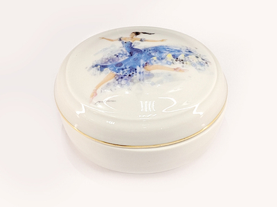 Туалетная коробочка форма Овальная рисунок Фея резвости арт. 80.86403.00.1