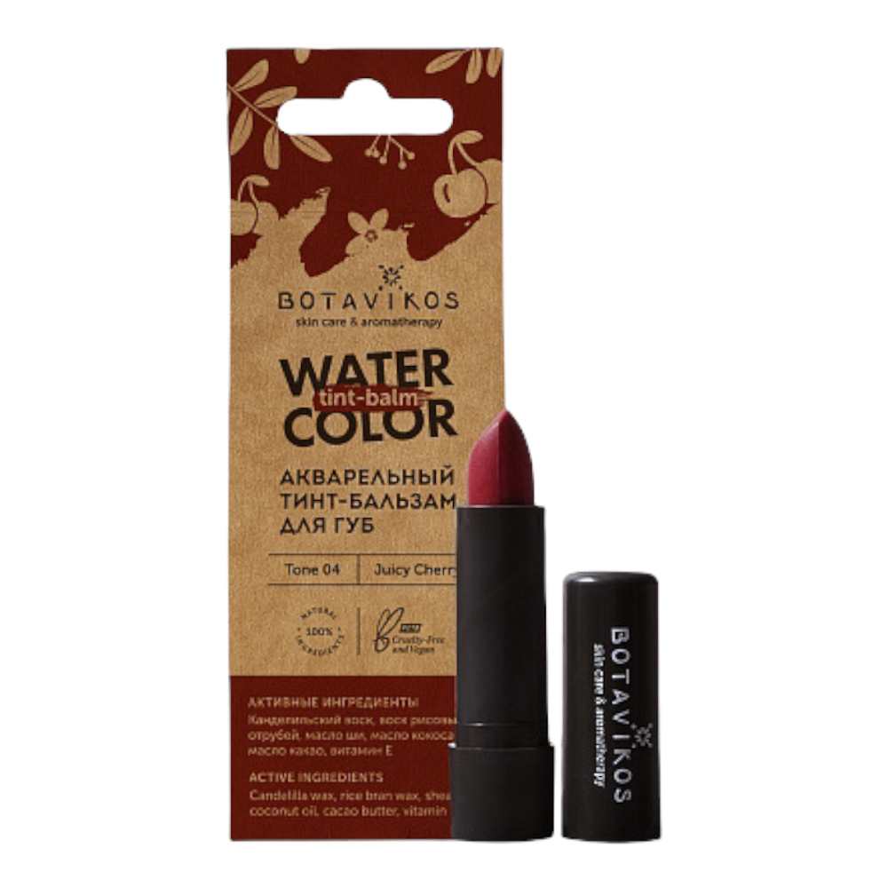 Тинт для губ.Тон №4, Сочная вишня, 4гр (Botavikos)