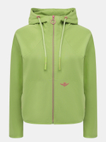 Кофта жен. AERONAUTICA 1877 салатовый лого розовым