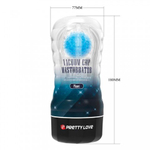 Мужской мастурбатор Planet  с внутренним стимулятором, синий