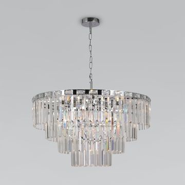 Люстра подвесная 10130/10 хром Elegante Eurosvet
