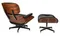 Кресло с оттоманкой Eames Lounge Black Premium U.S. Version