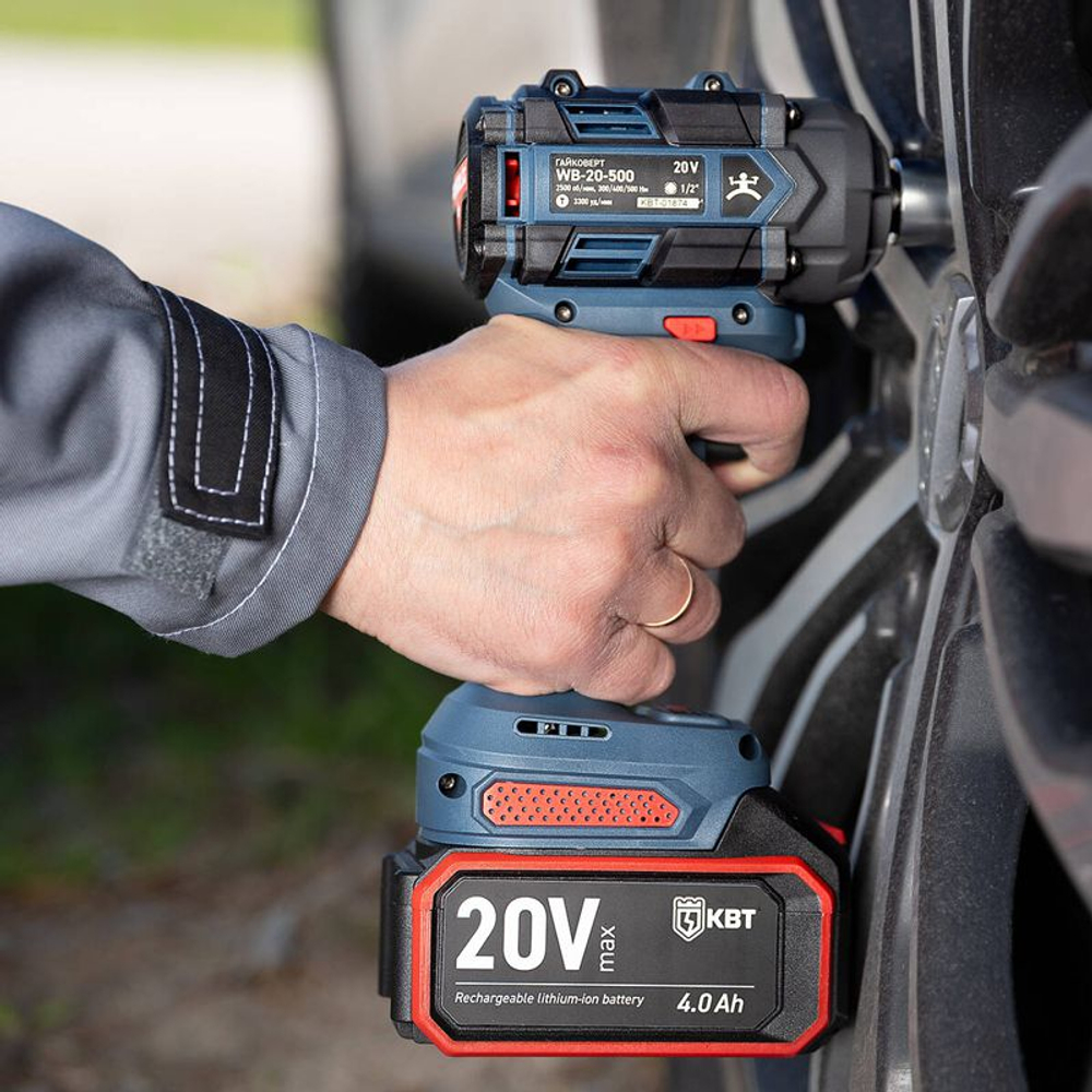 Гайковерт аккумуляторный бесщеточный WB-20-500 серия ПРОФИ КВТ 102594