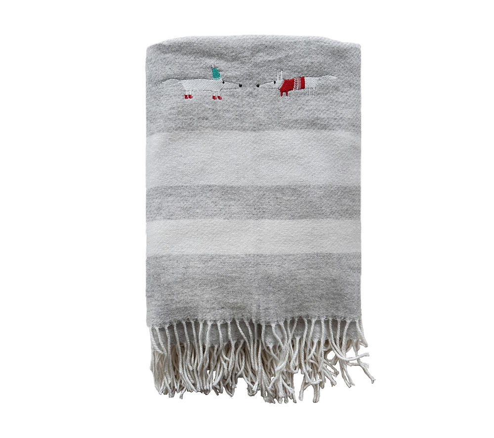 Плед Snow Fox Blanc des Vosges 130x170 Серый