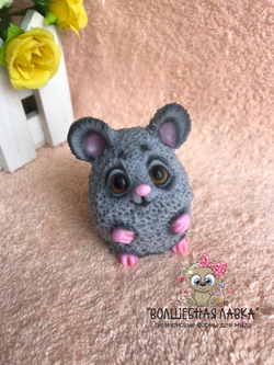 Силиконовая форма Мышка пухляшка