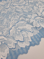 Кружево эластичное голубое К809 23 см (Япония)