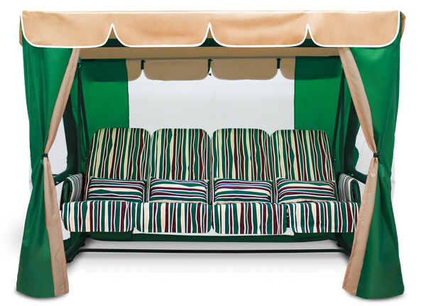 Садовые Качели Элит Люкс Плюс зеленый