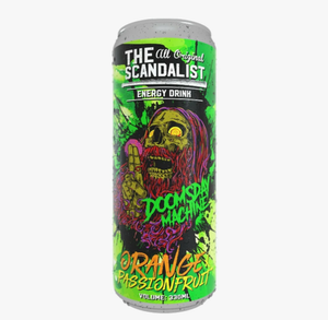 НАПИТОК ЭНЕРГЕТИЧЕСКИЙ THE SCANDALIST ENERGY DRINK DOOMSDAY MACHINE АПЕЛЬСИН-МАРАКУЙЯ 330МЛ