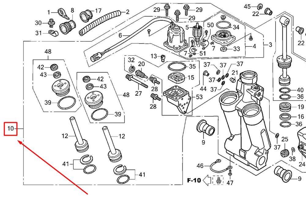 56000-ZY3-083 TRIM-TILT ASSY, POWER