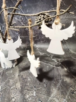 Новогодний декор ангелы 3 шт