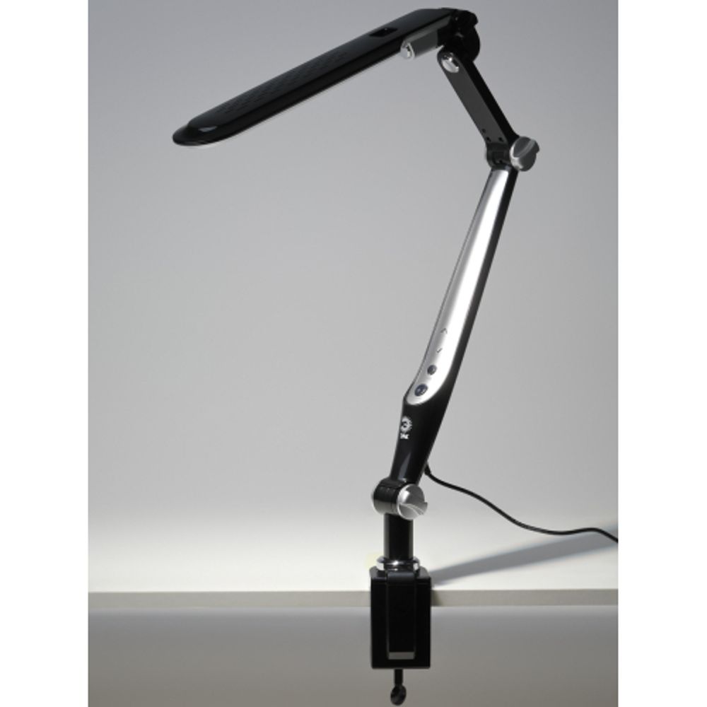 Настольный светильник ЭРА NLED-496-12W-BK светодиодный на струбцине черный