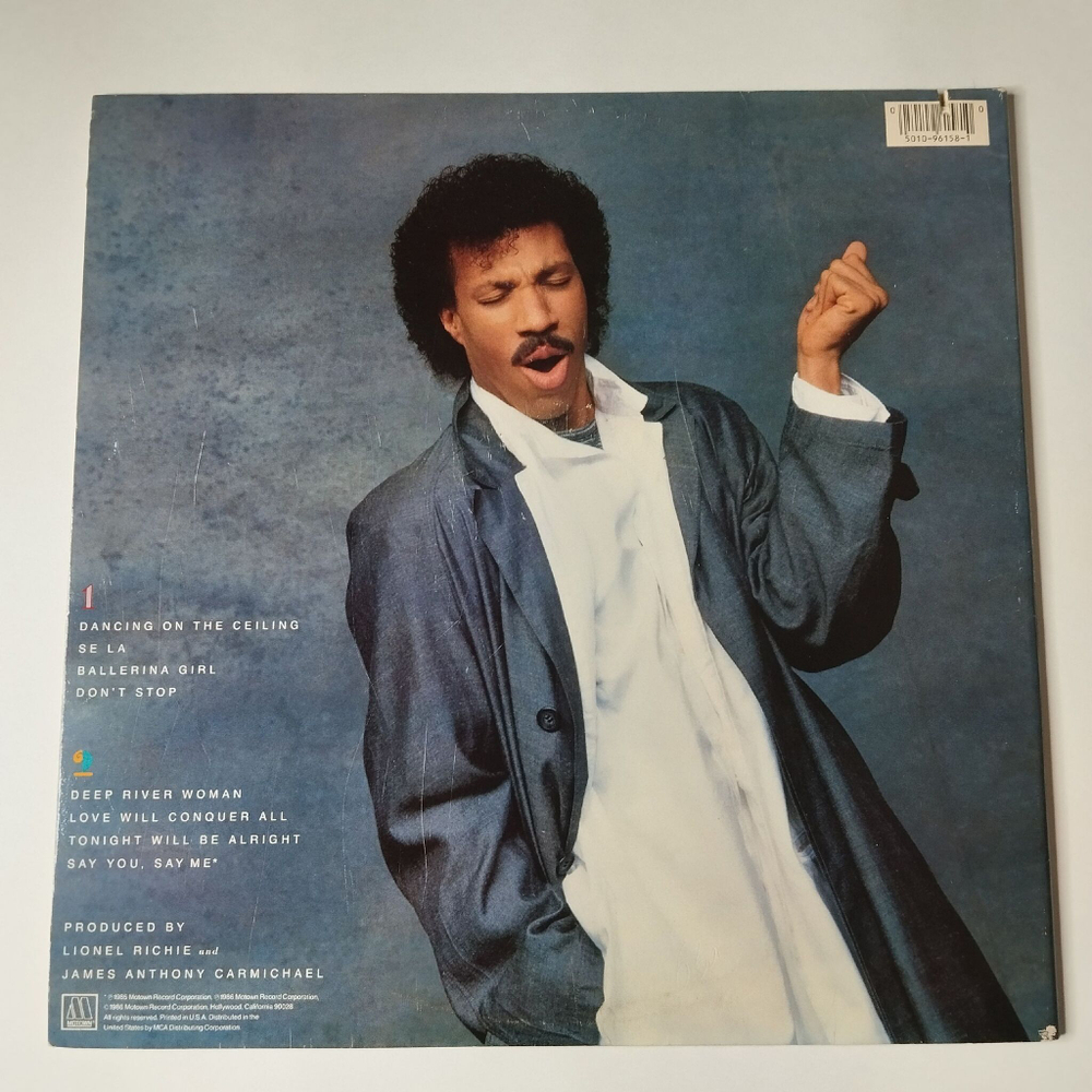 Винтажная виниловая пластинка LP Lionel Richie Dancing On The Ceiling (USA 1986) Deep River Woman