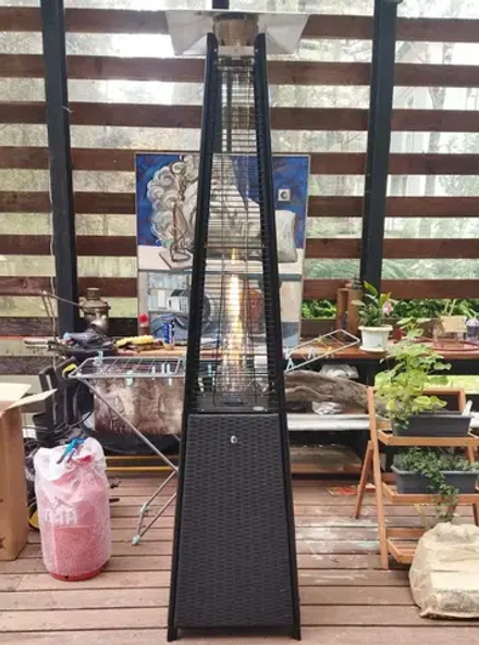 Уличный газовый обогреватель WWT 13I ROTANG Black mini + Чехол