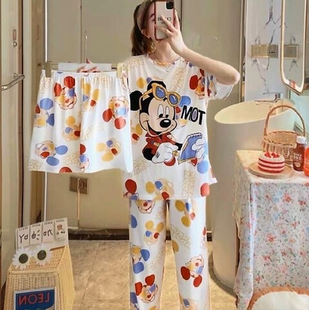 Пижама штаны+шорты+футболка Н3