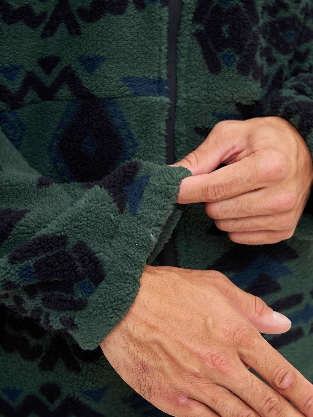 Толстовка Kefirmaykifer Флисовая Zip зеленая