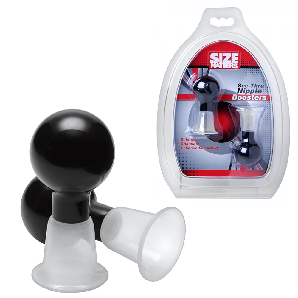 Вакуумные стимуляторы для сосков Size Matters (Цвет: прозрачный)