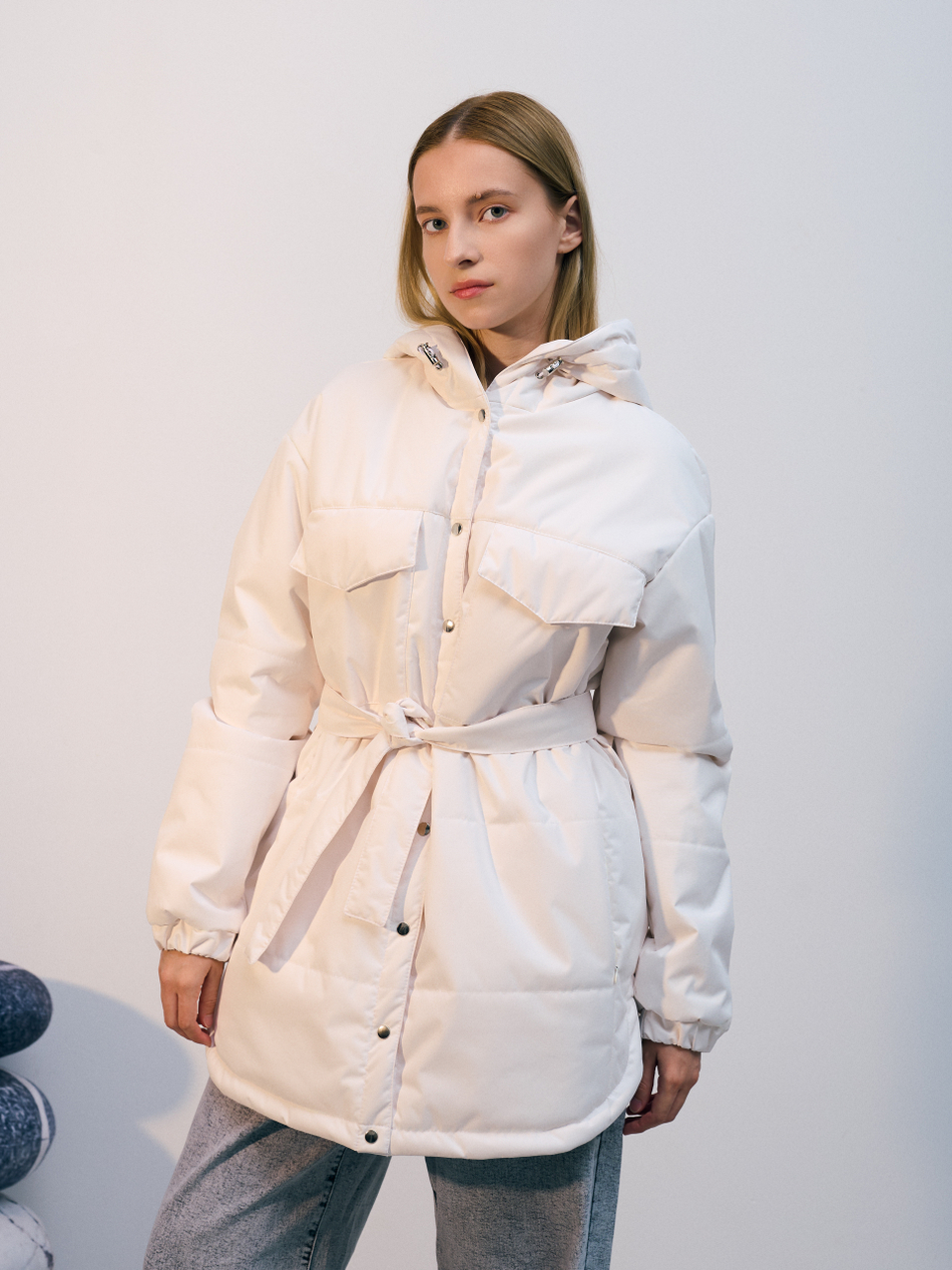 Куртка демисезонная "Эмми" молочный