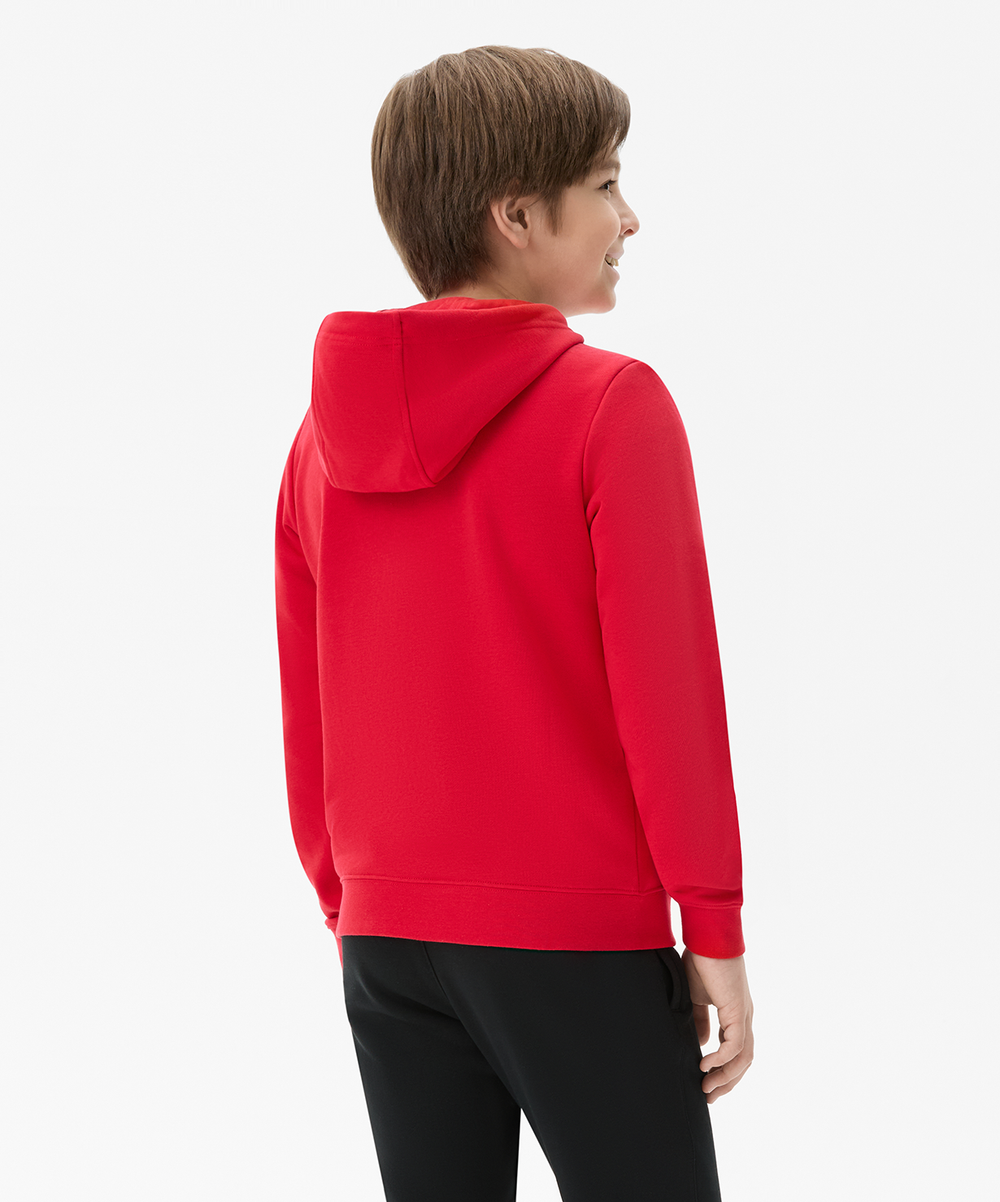 Худи на молнии ESSENTIAL Cotton FZ Hoodie, красный, детский