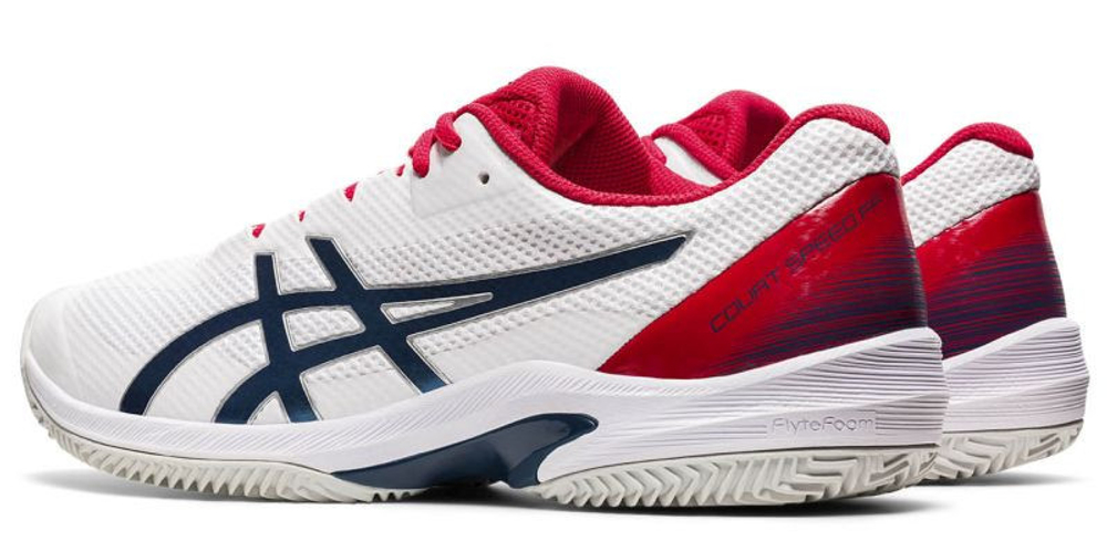 Мужские кроссовки теннисные Asics Court Speed FF Clay - white/mako blue