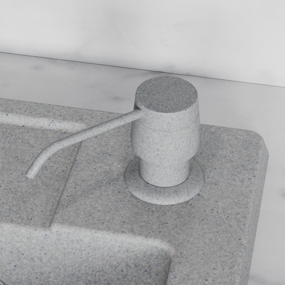 Дозатор моющего средства серый №14