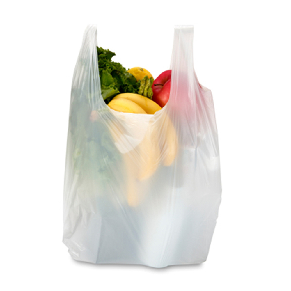 Пакеты-майки, белые 30+16х60см 11мкм (100/2000шт)