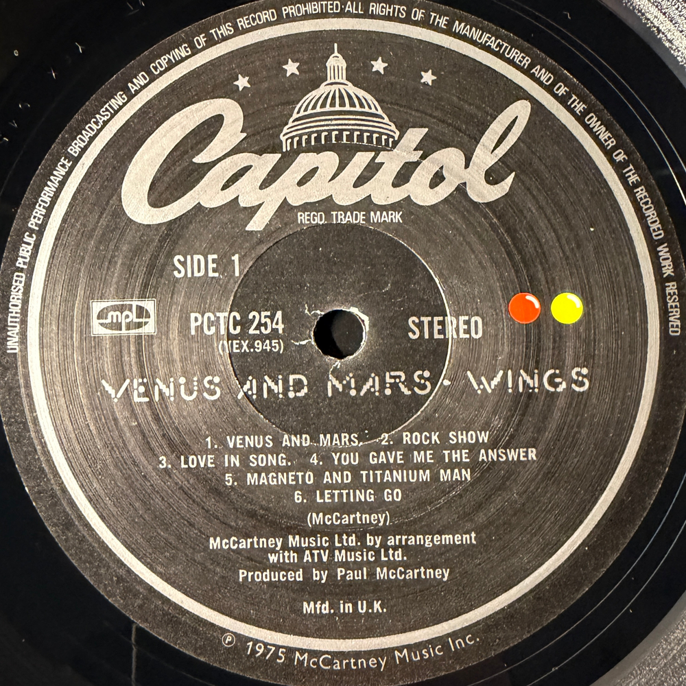 Wings – Venus And Mars (Англия 1975г.)