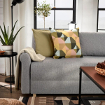 3-местный диван-кровать - IKEA DÅNHULT/DANHULT,  78x96x220см, серый, ДАНХУЛЬТ ИКЕА