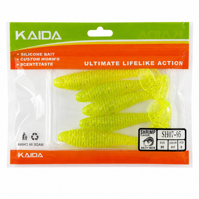 Набор силиконов KAIDA SH07-95 9.5см 5шт COL017 №33