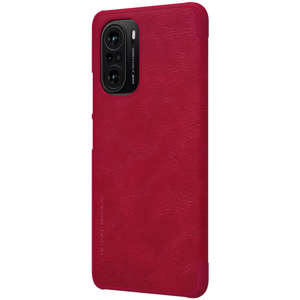 Кожаный чехол-книжка Nillkin Leather Qin для Xiaomi Poco F3  / Redmi K40 (Pro)