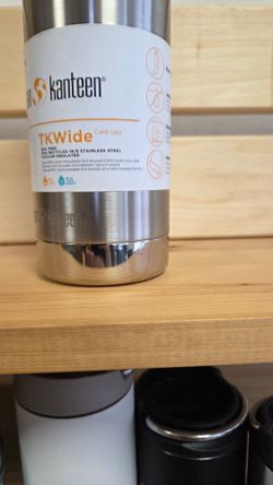 Термокружка Klean Kanteen TKWide Cafe Cap 12oz (355 мл) Brushed Stainless (царапина)