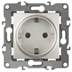 Розетка ЭРА Серия 12 12-2102-15 2P+E Schuko со шторками 16A-250В IP20 перламутр